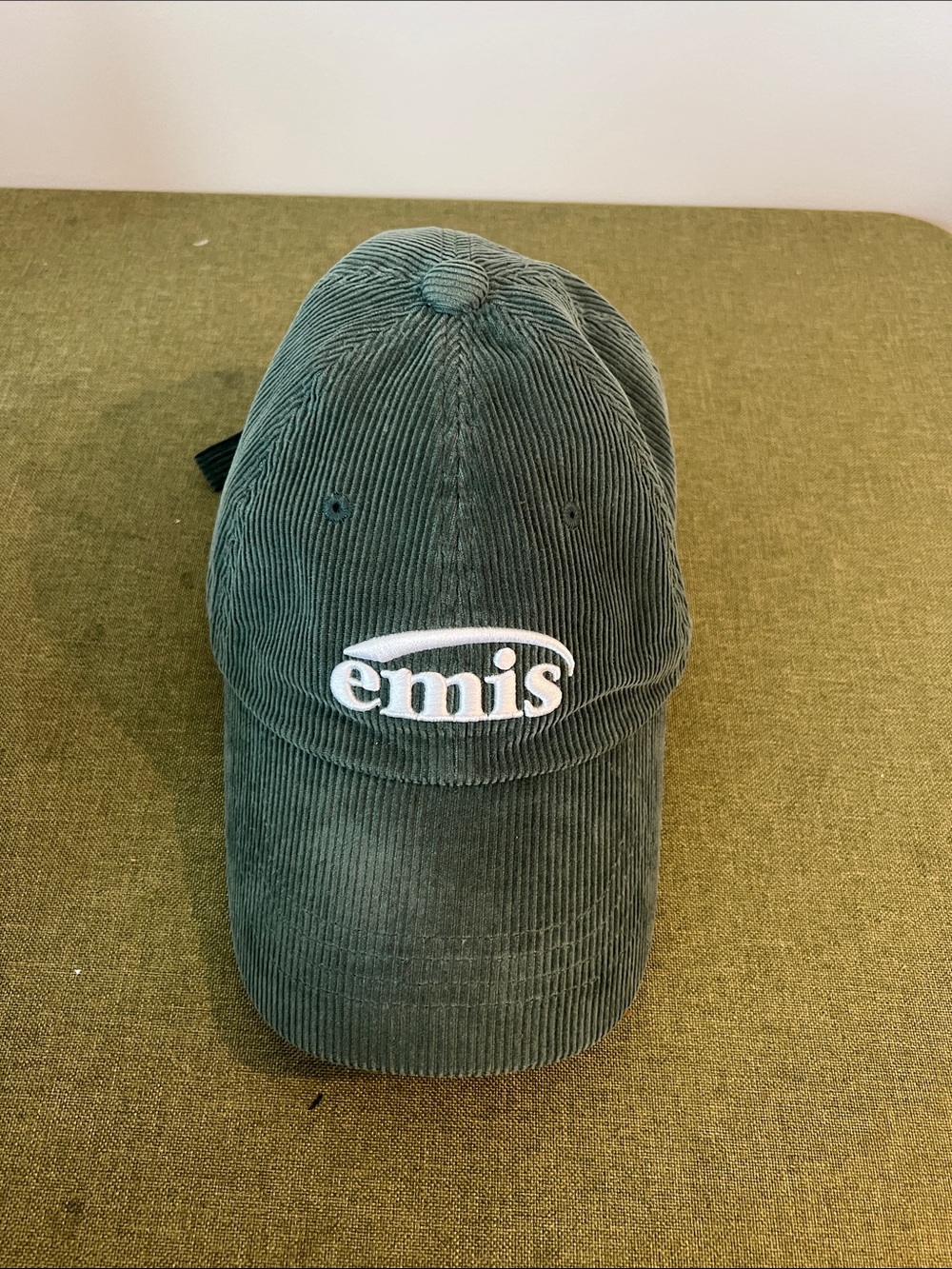 Green Corduroy Baseball Cap